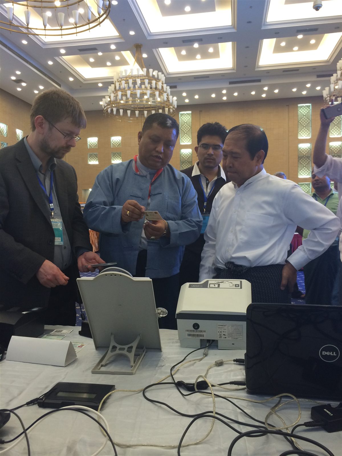 Document verification at the registration counter